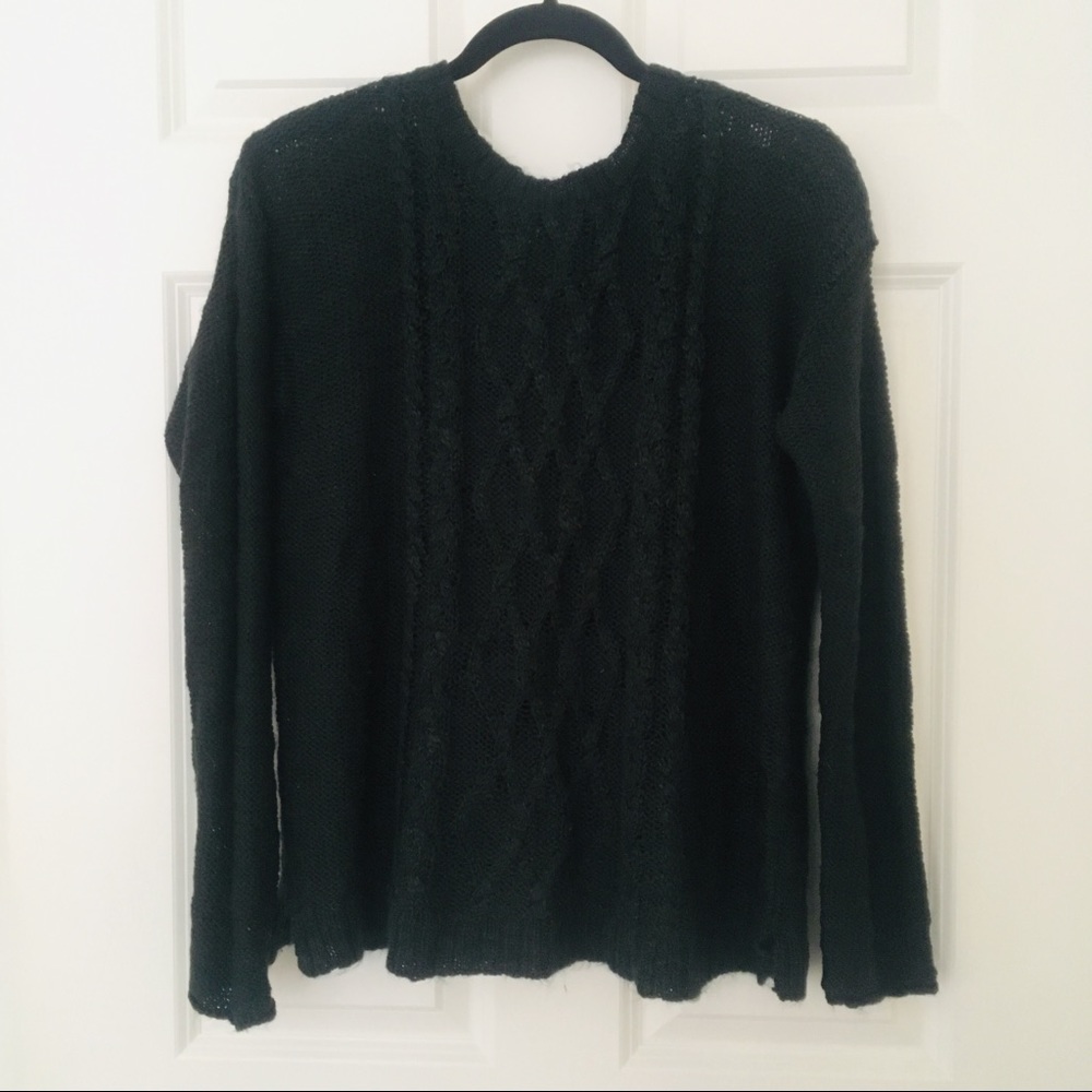 Aeropostale Green Soft Knit Sweater Aero
